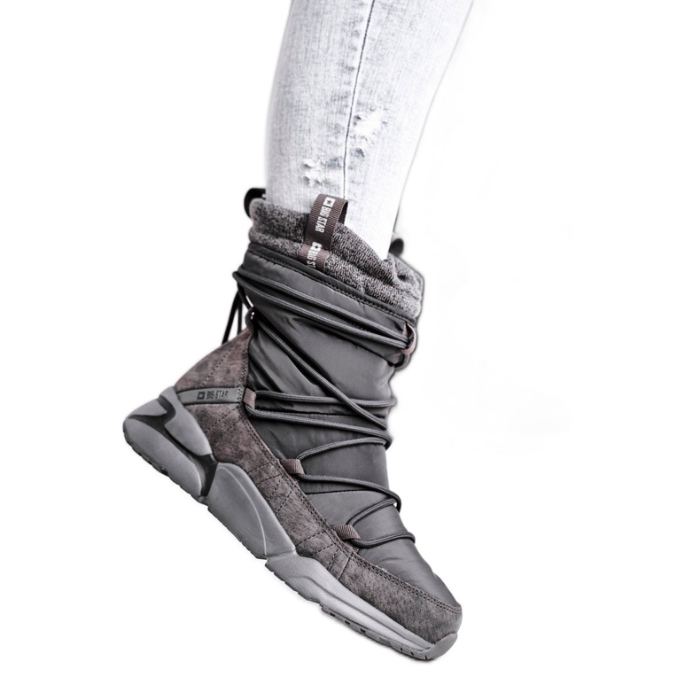 Bottes de neige pour femmes Big Star Grey GG274629 gris