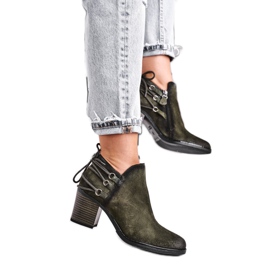 Bottes à Talons Femme Maciejka Spring Cuir Olive 04812-24 vert