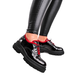 PV3 Chaussures En Cuir Visconi Pour Femmes Noir 7427936