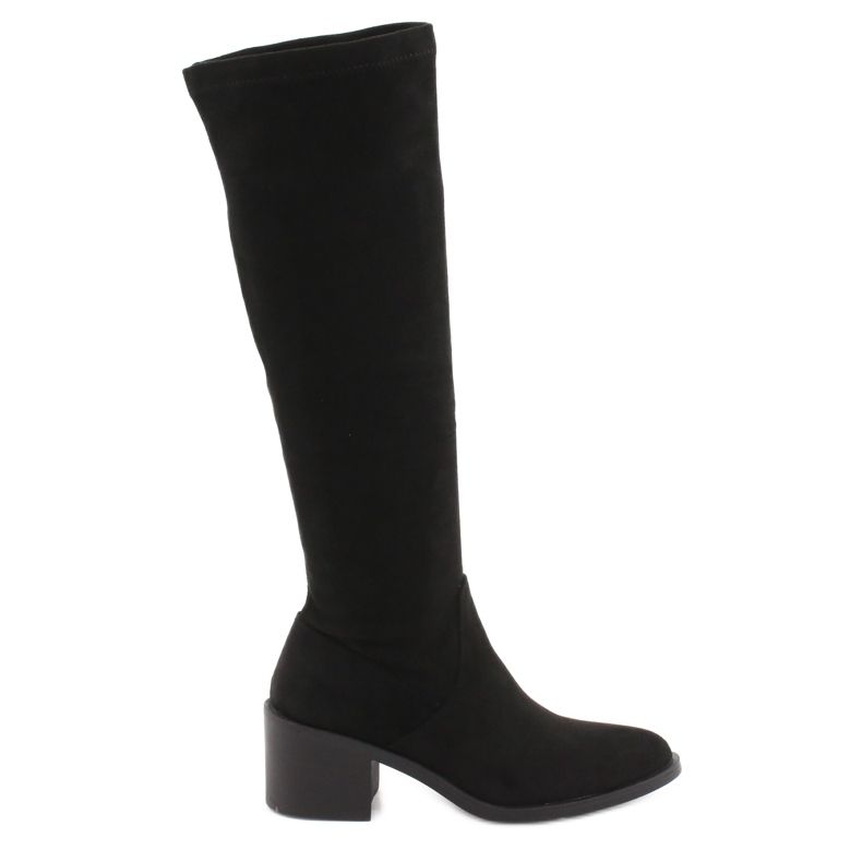 Filippo Bottes hautes en daim DKZ1585 / 20 BK le noir