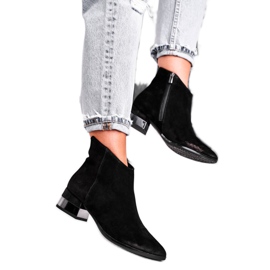 Bottes Chaudes En Cuir Pour Femmes Laura Messi Noir 2207