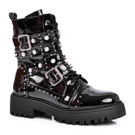 SEA Boots Laquées Femme Camelia Noir le noir SEA Boots Laquées Femme Camelia Noir le noir