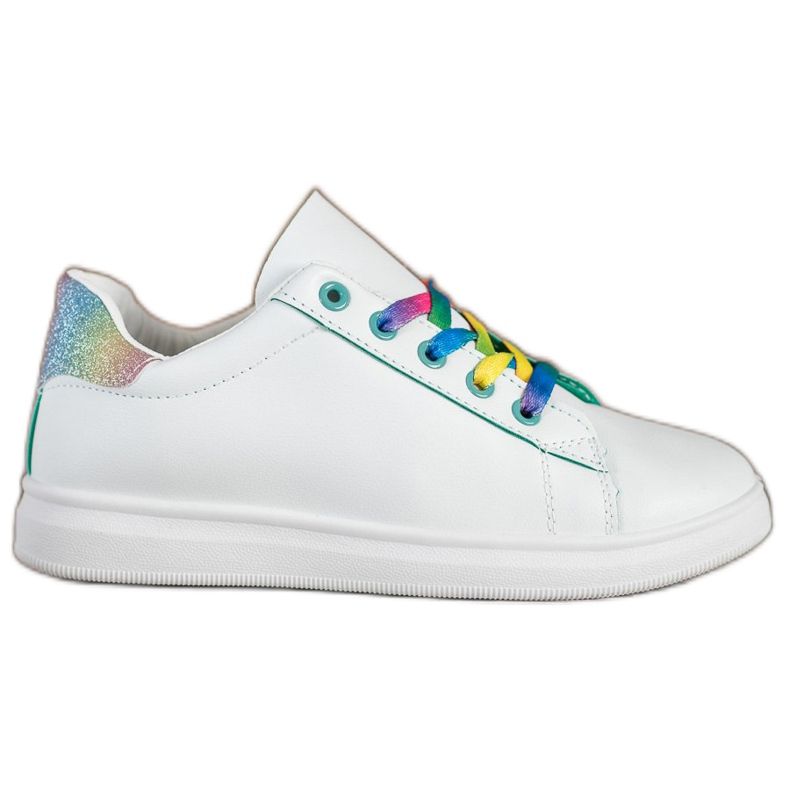 SHELOVET Chaussures de sport à la mode blanc multicolore