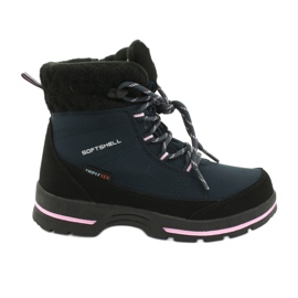 American Club Bottes Softhell avec membrane SN03 / 20 noir bleu marine rose