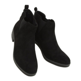 Bottines Chelsea noires pour femmes 8B978 Noir le noir