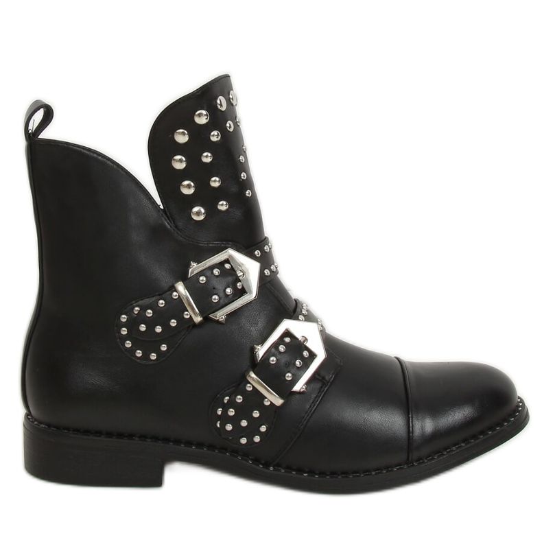 Boots noires à clous noir A2300 Noir le noir