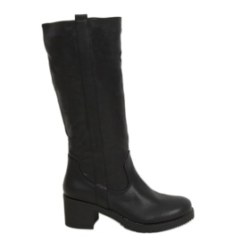 Bottes militaires noires J19-37 Noir