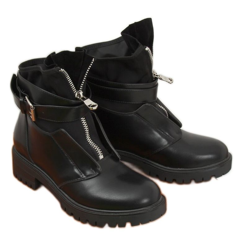 Bottes militaires noires NC1038 Noir le noir Bottes militaires noires NC1038 Noir le noir