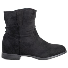 Kylie Bottines à enfiler avec un coin le noir Kylie Bottines à enfiler avec un coin le noir