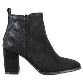 Sergio Leone Bottines en daim noir