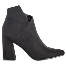 SHELOVET Bottines asymétriques sur poteau le noir
