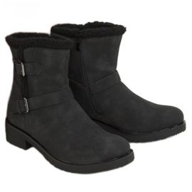 Bottines femme noires noir 99-12 Noir le noir