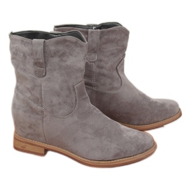 Bottes grises à talons cachés NC952 Gris