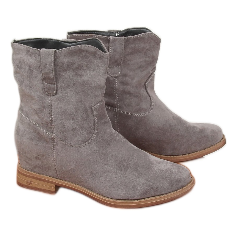 Bottes grises à talons cachés NC952 Gris