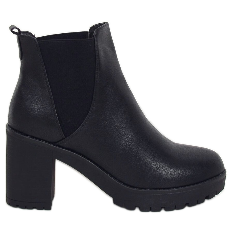 Bottines Chelsea noires, noir J19-129 Noir le noir