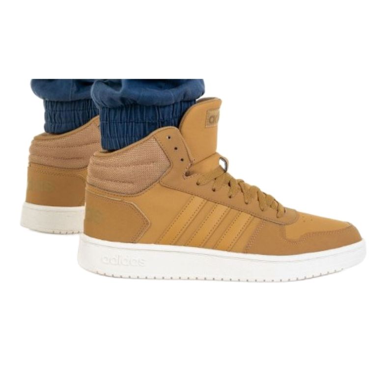 Chaussures Adidas Hoops 2.0 Mid M FW3516 beige