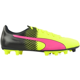 Chaussures de football Puma Evo Speed ​​​​5.5 Fg 103596 01 jaune, jaune, rose jaune