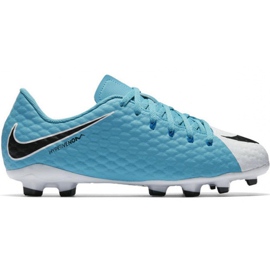 Nike Hypervenom Phelon Iii Fg Jr 852595 104 chaussures de football multicolore bleu