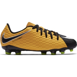 Chaussures de football Nike Hypervenom Phalon Iii Fg Jr 852595801 jaune jaune