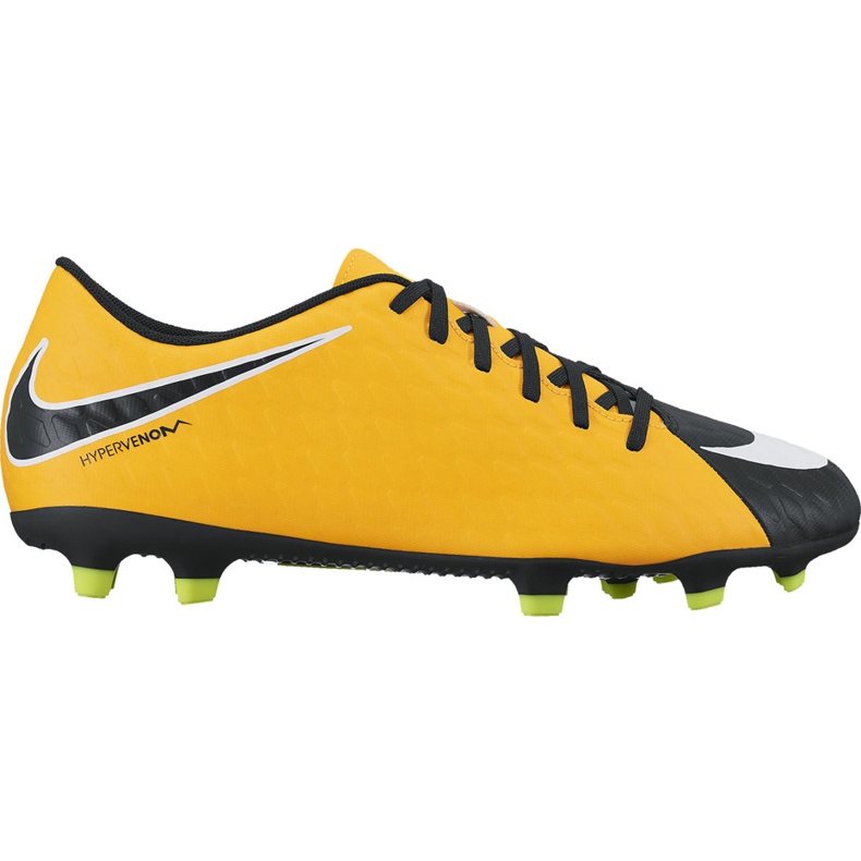 Chaussures de football Nike Hypervenom Phade Iii Fg Jr 852580 801 multicolore jaune