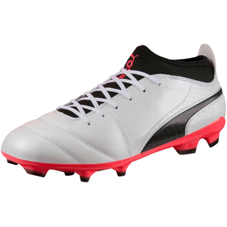 Chaussures de football Puma One 17.3 Fg 104074 01 le noir blanche Chaussures de football Puma One 17.3 Fg 104074 01 le noir blanche