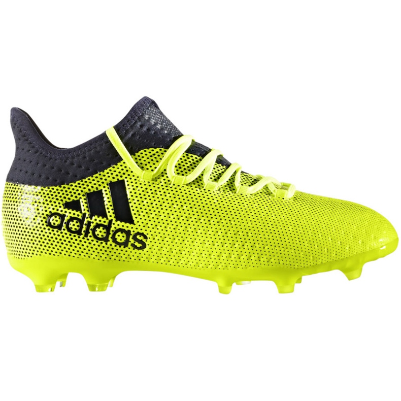 Chaussures de foot Adidas X 17.1 Fg Jr S82297 multicolore vert