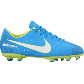 Nike Mercurial Victory 6 Neymar Fg Jr 921488 400 chaussure de football bleu bleu