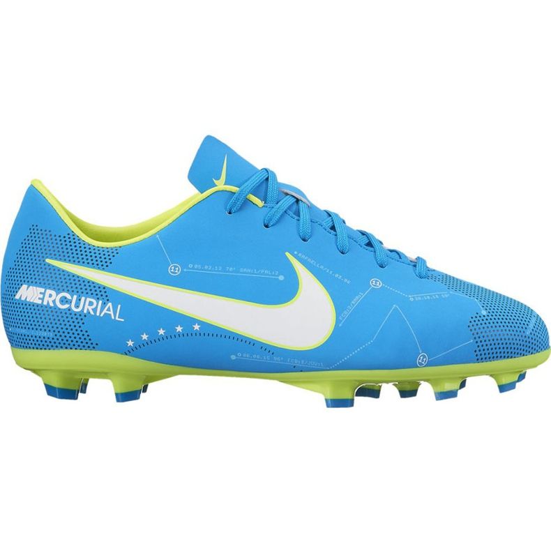 Nike Mercurial Victory 6 Neymar Fg Jr 921488 400 chaussure de football bleu bleu