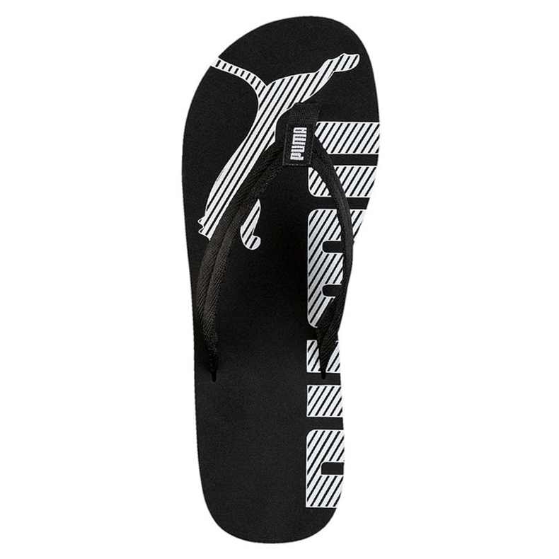 Chaussons Puma Epic Flip V2 pour hommes noir et blanc 360248 03 blanche le noir