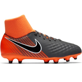 Nike Magista Obra 2 Academy Df Fg Jr AH7313 080 chaussures de football noir orange