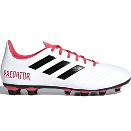 Chaussures de foot Adidas Predator 18.4 FxG CM7669 multicolore blanc