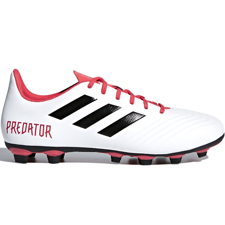 Chaussures de foot Adidas Predator 18.4 FxG CM7669 multicolore blanche