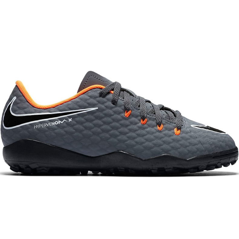 Chaussure de football Nike Hypervenom Phantom X 3 Academy Tf Jr AH7294 081 gris gris