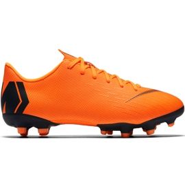 Chaussures de football Nike Mercurial Vapor 12 Academy Mg Jr AH7347 810 orange