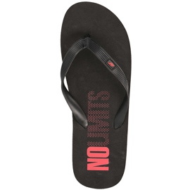 Chaussons homme 4F rouge H4L18 KLM001 noir