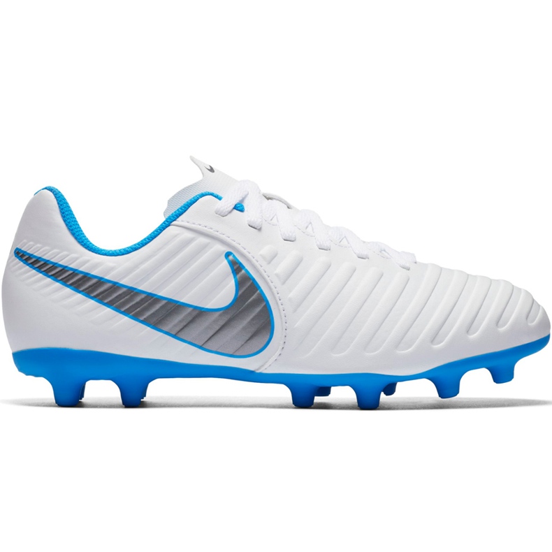 Nike Tiempo Legend 7 Club Fg Jr AH7255 107 chaussures de football multicolore blanche