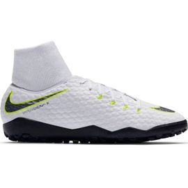 Chaussure de football Nike Hypervenom Phantom X 3 Academy Df Tf AH7276 107 blanche