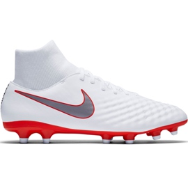 Nike Magista Obra 2 Academy Df Fg AH7303 107 chaussure de football blanche Nike Magista Obra 2 Academy Df Fg AH7303 107 chaussure de football blanche