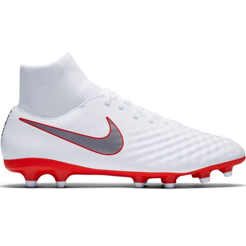 Nike Magista Obra 2 Academy Df Fg AH7303 107 chaussure de football blanche Nike Magista Obra 2 Academy Df Fg AH7303 107 chaussure de football blanche