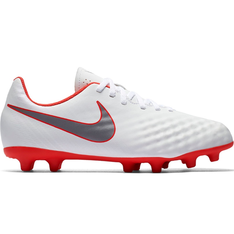 Nike Magista Obra 2 Club Fg Jr AH7314 107 chaussures de football blanche blanche