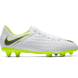 Nike Hypervenom 3 Club Fg Jr AJ4146 107 chaussures de football blanc blanc