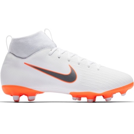 Nike Mercurial Superfly 6 Academy Mg Jr AH7337 107 chaussures de football multicolore blanche