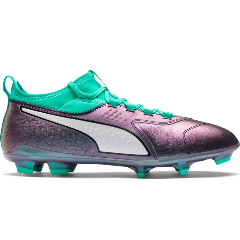 Chaussures de football Puma One 3 Il Lth Fg Color Shift-Bi 104928 01 multicolore multicolore