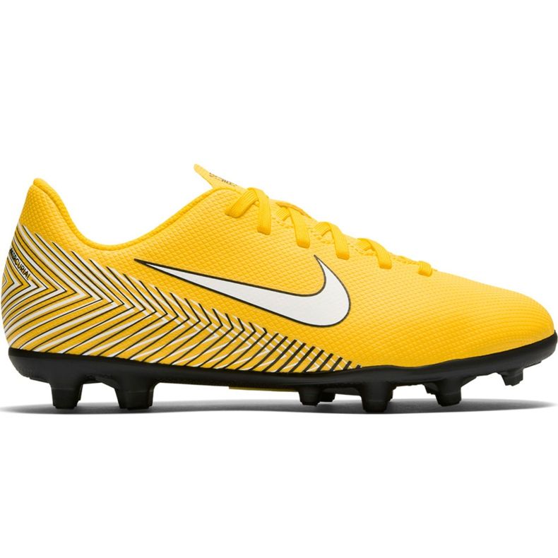 Nike Mercurial Vapor 12 Club Neymar Gs Mg Jr AO9472 710 chaussures de football multicolore jaune