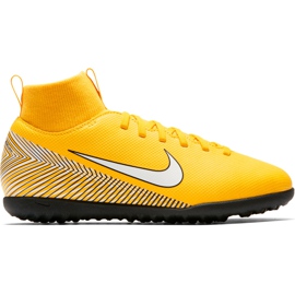 Nike Mercurial Superfly X 6 Club Neymar Tf Jr AO2894 710 chaussures de football multicolore jaune