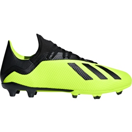 Chaussures de foot Adidas X 18.3 Fg DB2183 jaune jaune