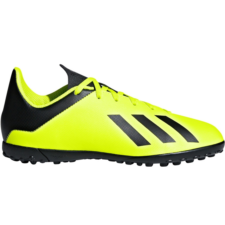 Les chaussures de football adidas X Tango 18.4 Tf Jr DB2435 jaune jaune