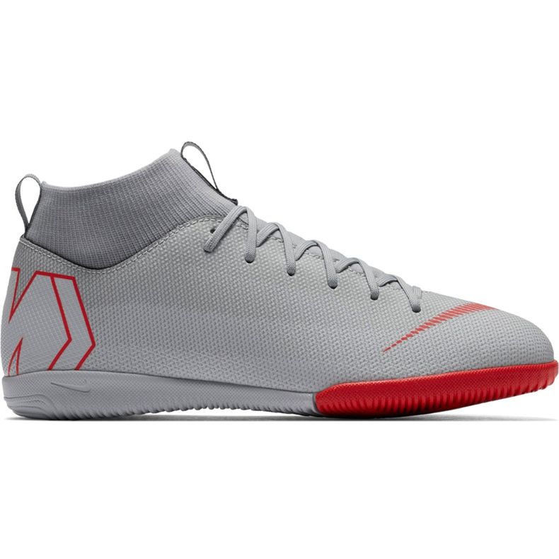 Nike Mercurial Superfly X 6 Academy Ic Jr AH7343 060 chaussures de football gris