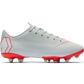 Chaussures de football Nike Mercurial Vapor 12 Academy Mg Jr AH7347 060 multicolore argent