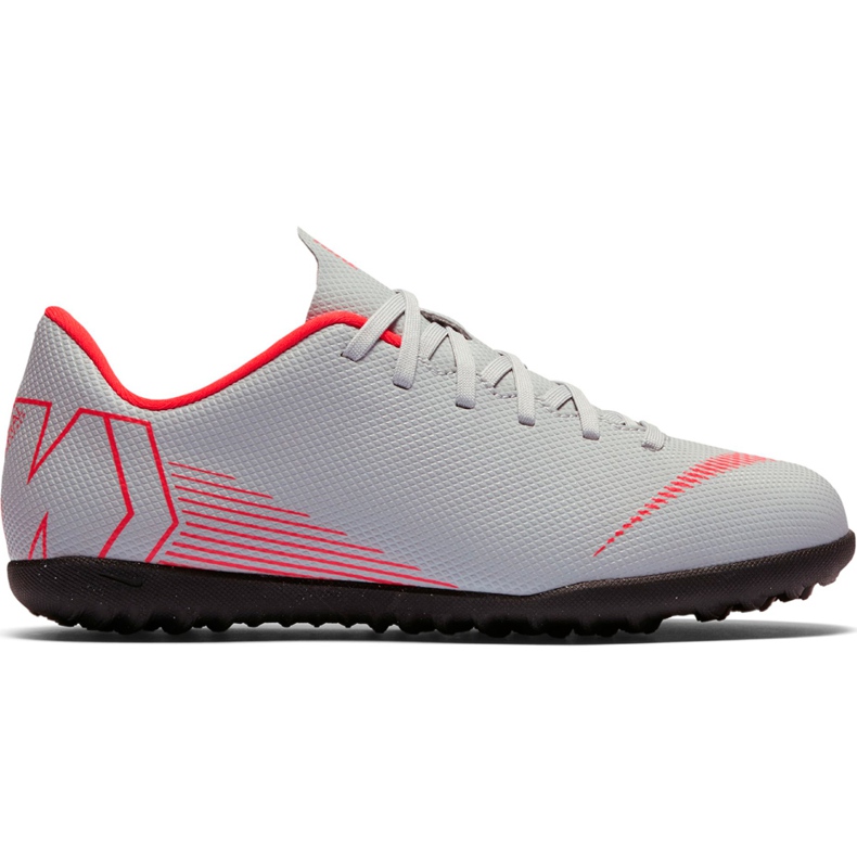 Nike Mercurial Vapor X 12 Club Tf Jr AH7355 060 chaussures de football multicolore gris
